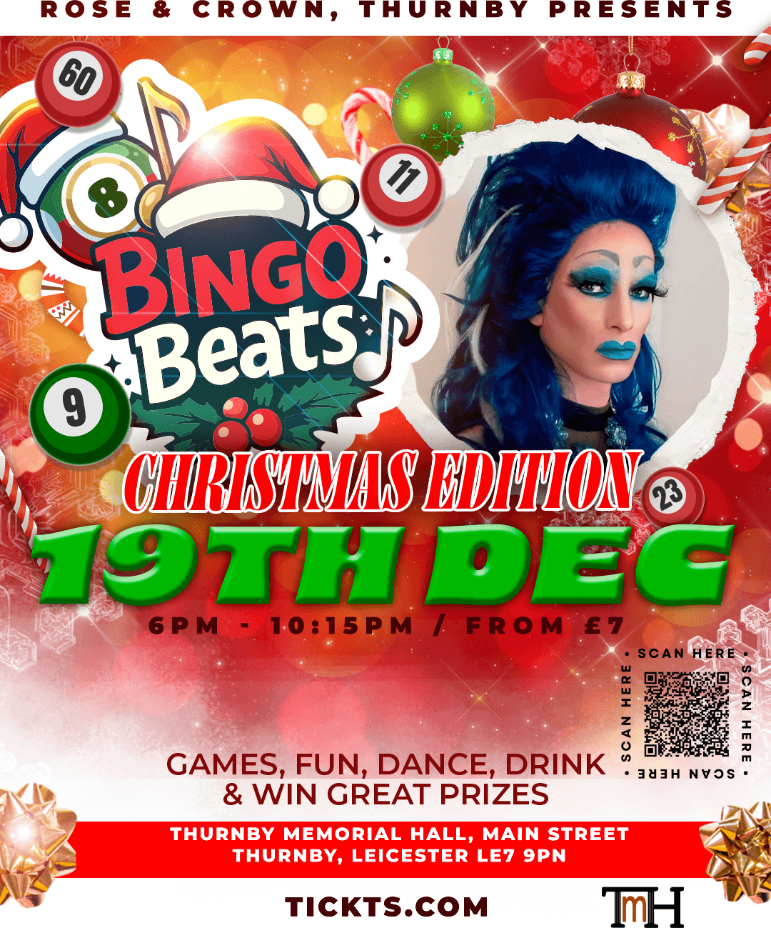 Rose and Crown x Thurnby Memorial Hall Presents Bingo Beats Music Bingo