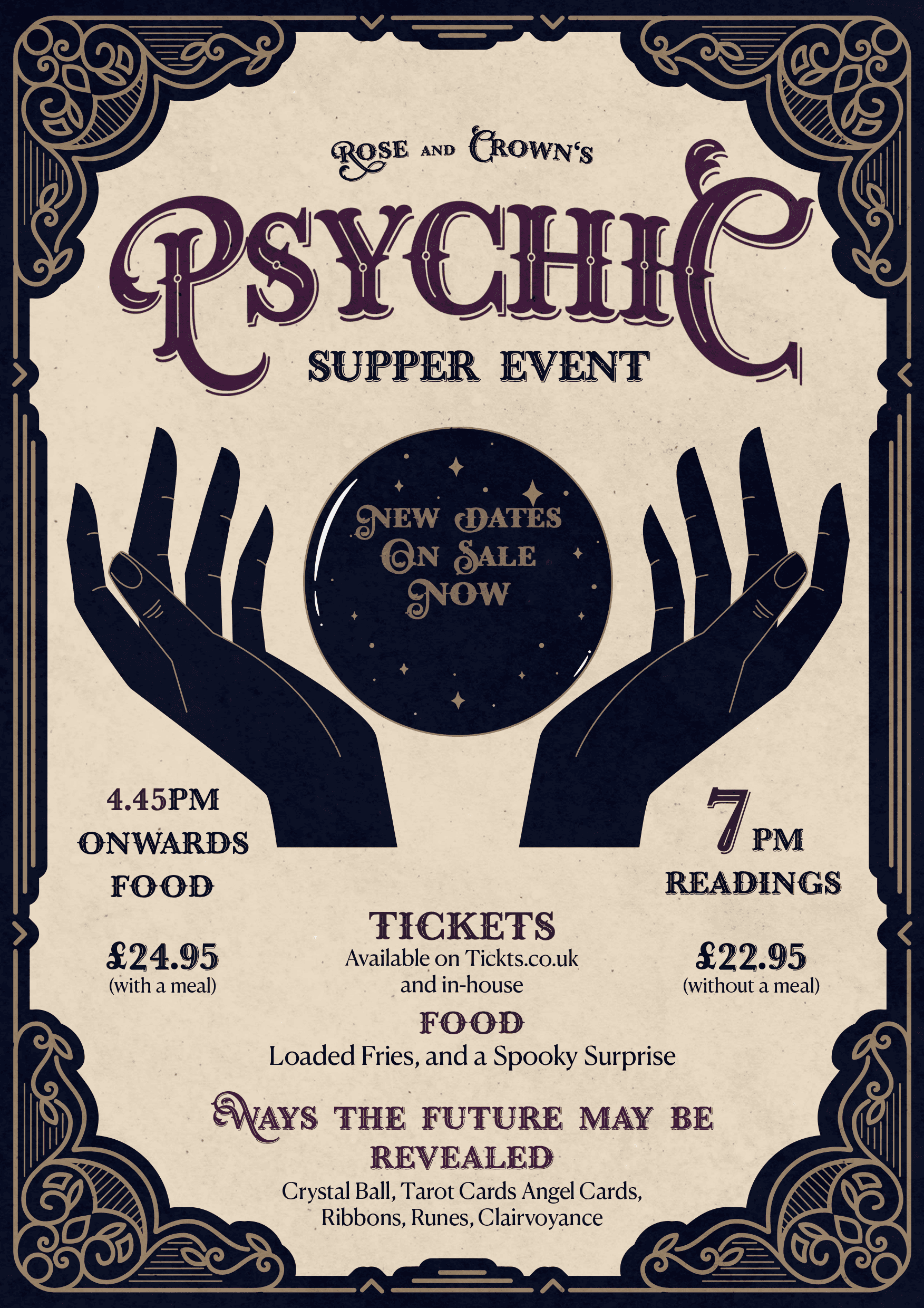 Psychic Supper at the Rose and Crown Thurnby