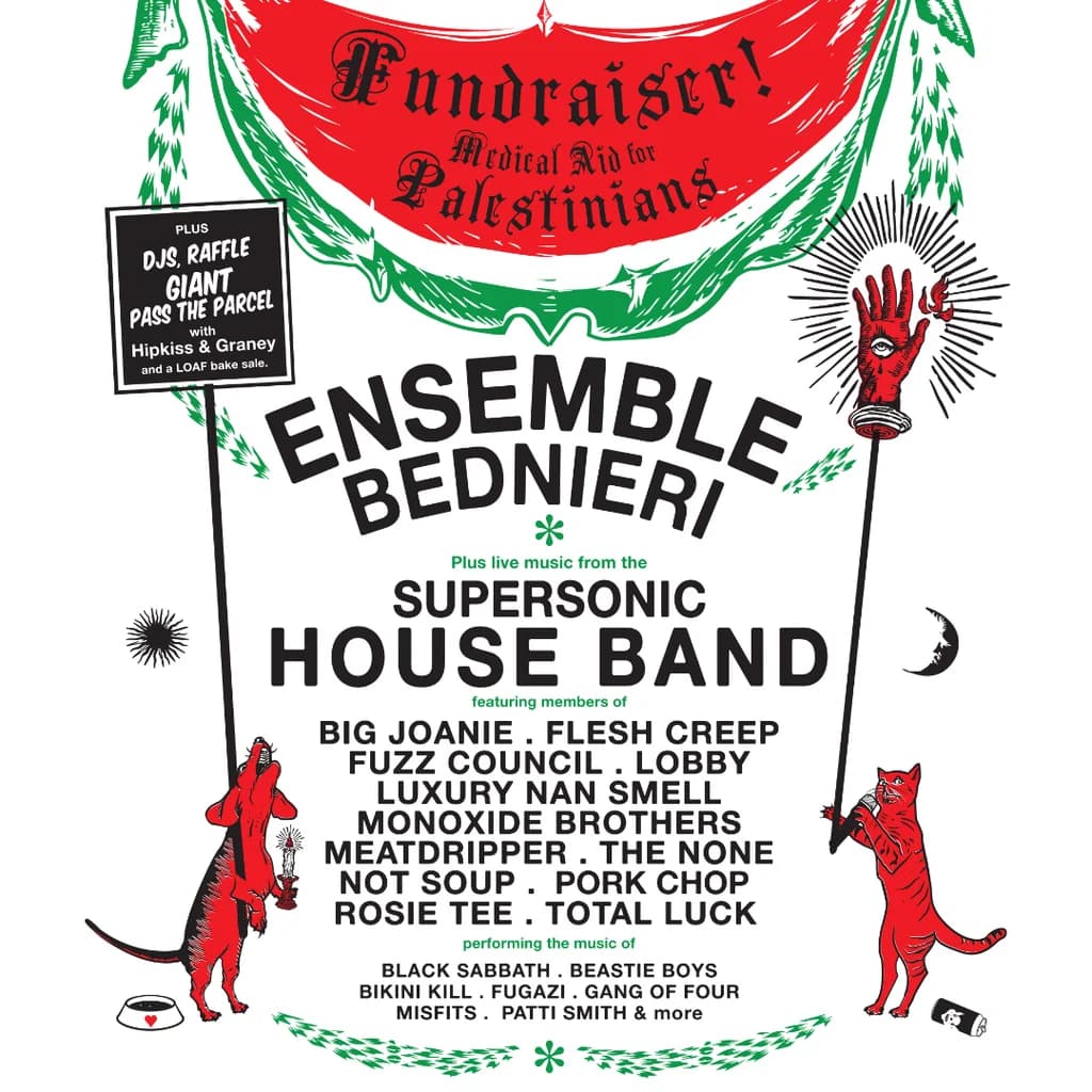SUPERSONIC FESTIVE FUNDRAISER for Medical Aid for Palestinians