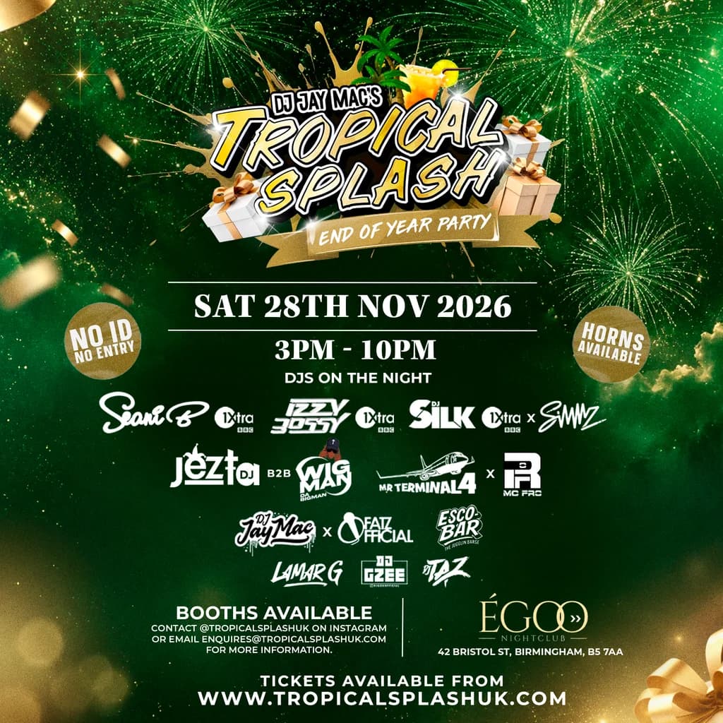 Dj Jay Mac's Tropical Splash End Of Year Party