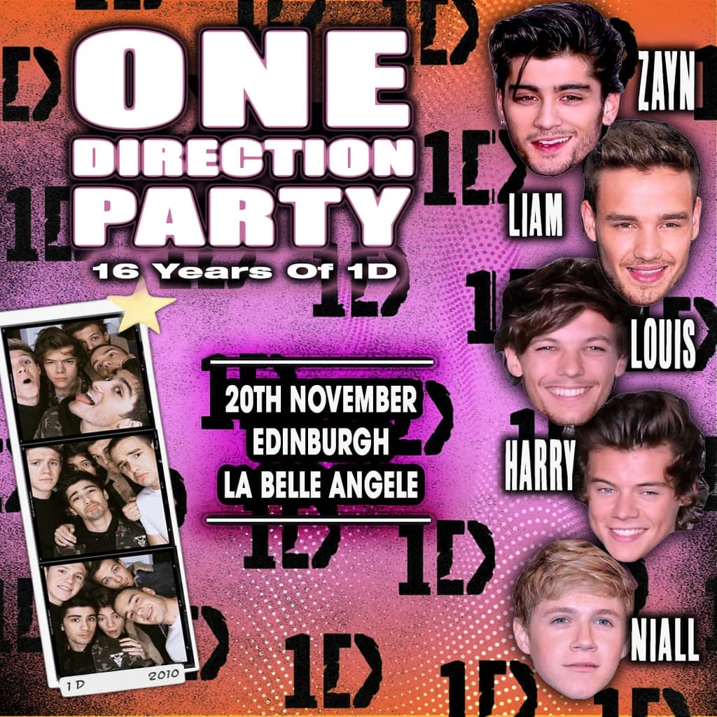 16 Years Of One Direction Party (Edinburgh)