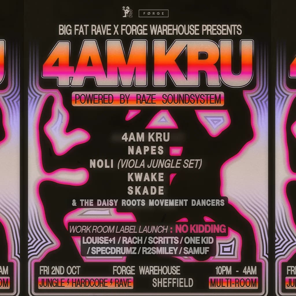 Big Fat Rave x FORGE: 4AM KRU / Powered By Raze Sound System