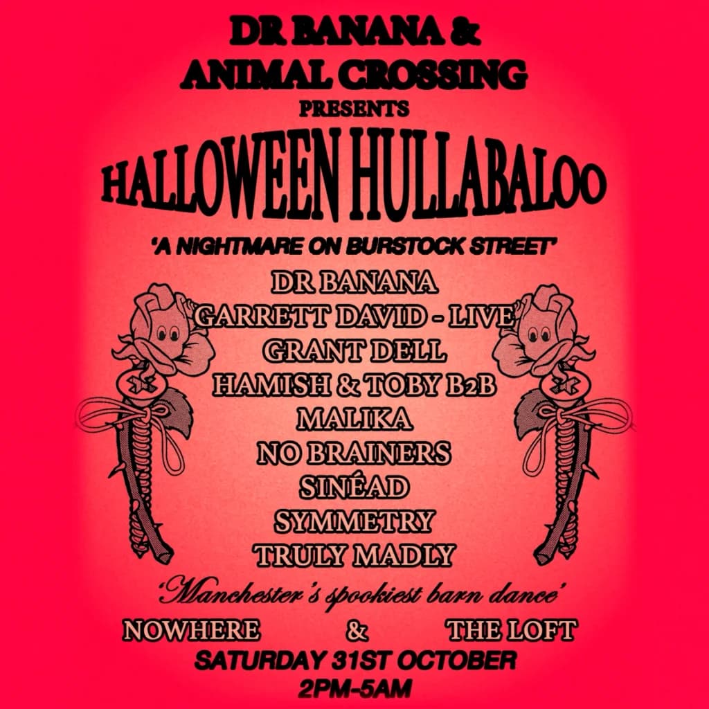 Dr Banana & Animal Crossing present a Halloween Hullabaloo at Nowhere