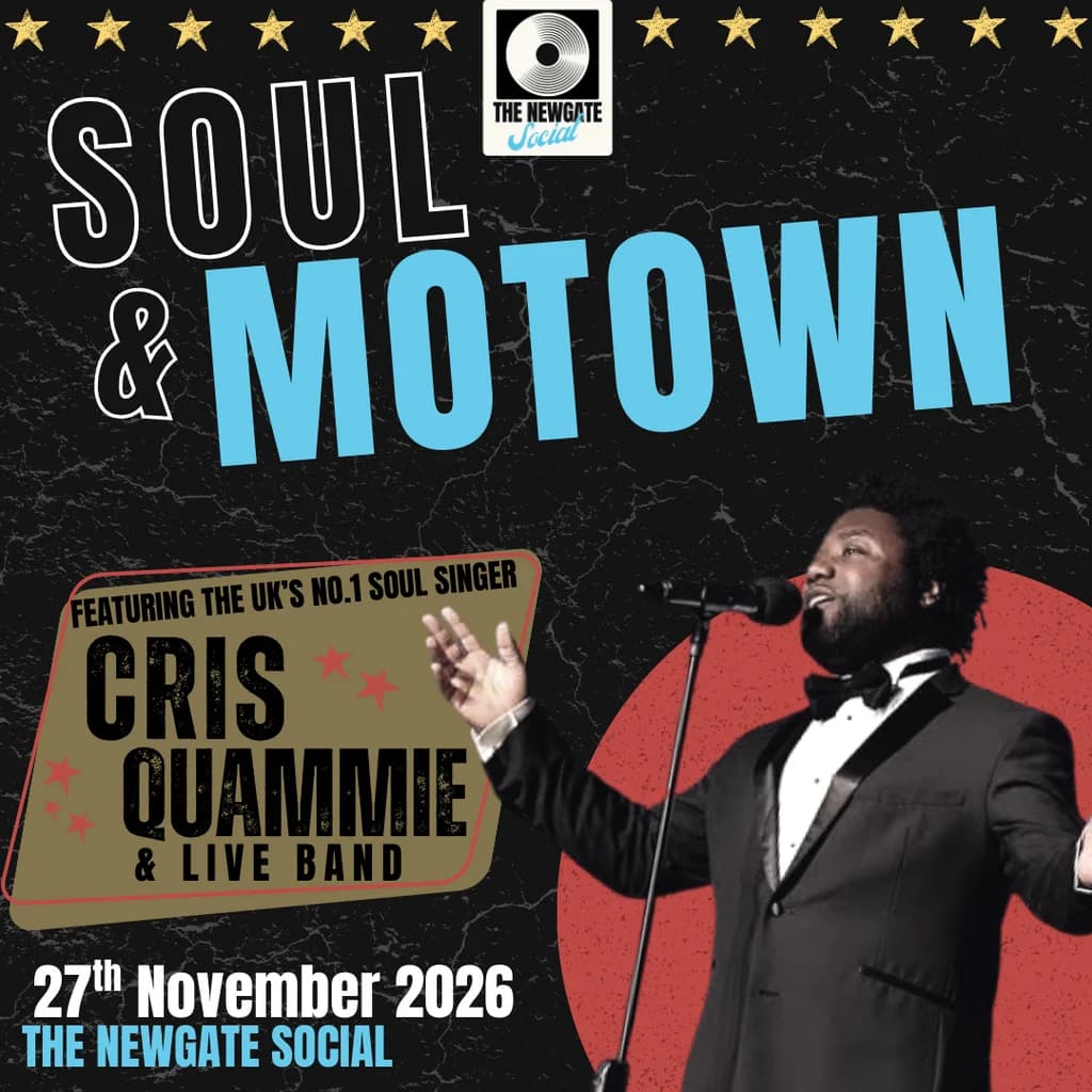 Upcoming event poster at Newgate Social