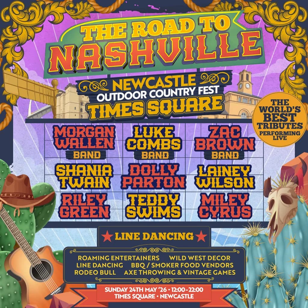 Road to Nashville Festival | Times Square | LAST 100 TICKETS!!! at Times Square Newcastle