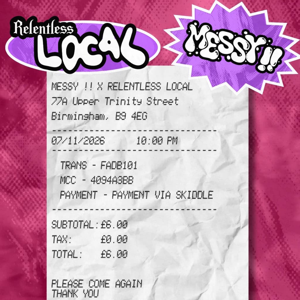 Relentless Local X MESSY !! Present: MESSY MARKET !!