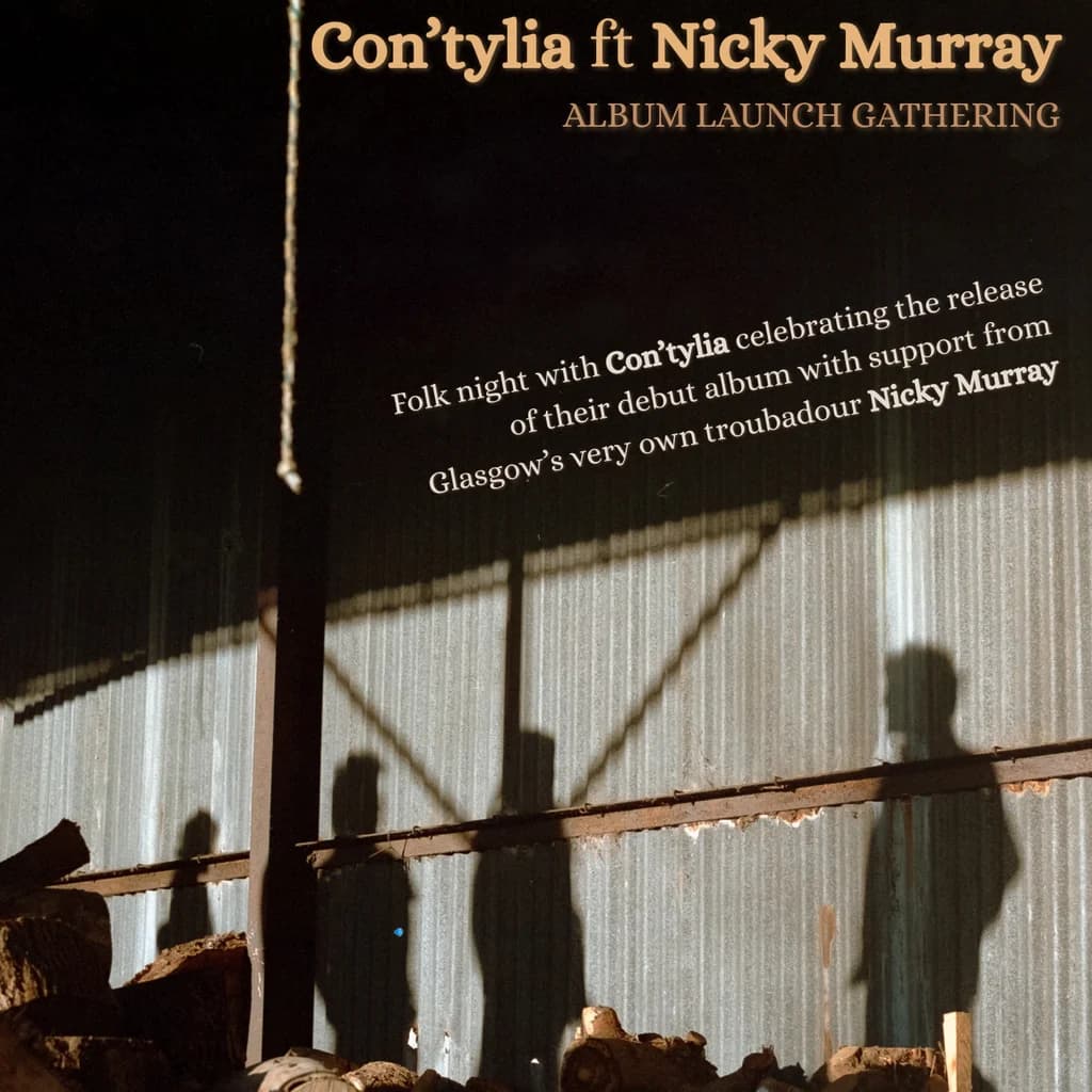 Con'tylia (Album Launch Gathering) & Nicky Murray (EARLY EVENT) at The Doublet Bar