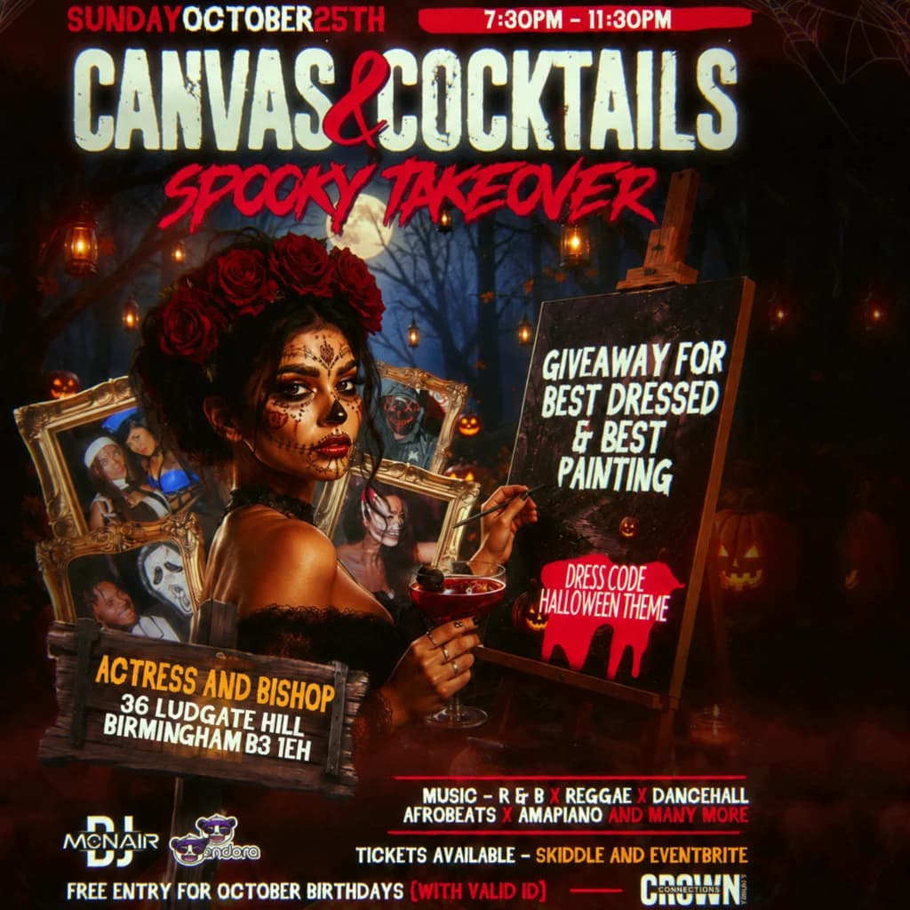 Upcoming event poster at Actress And Bishop