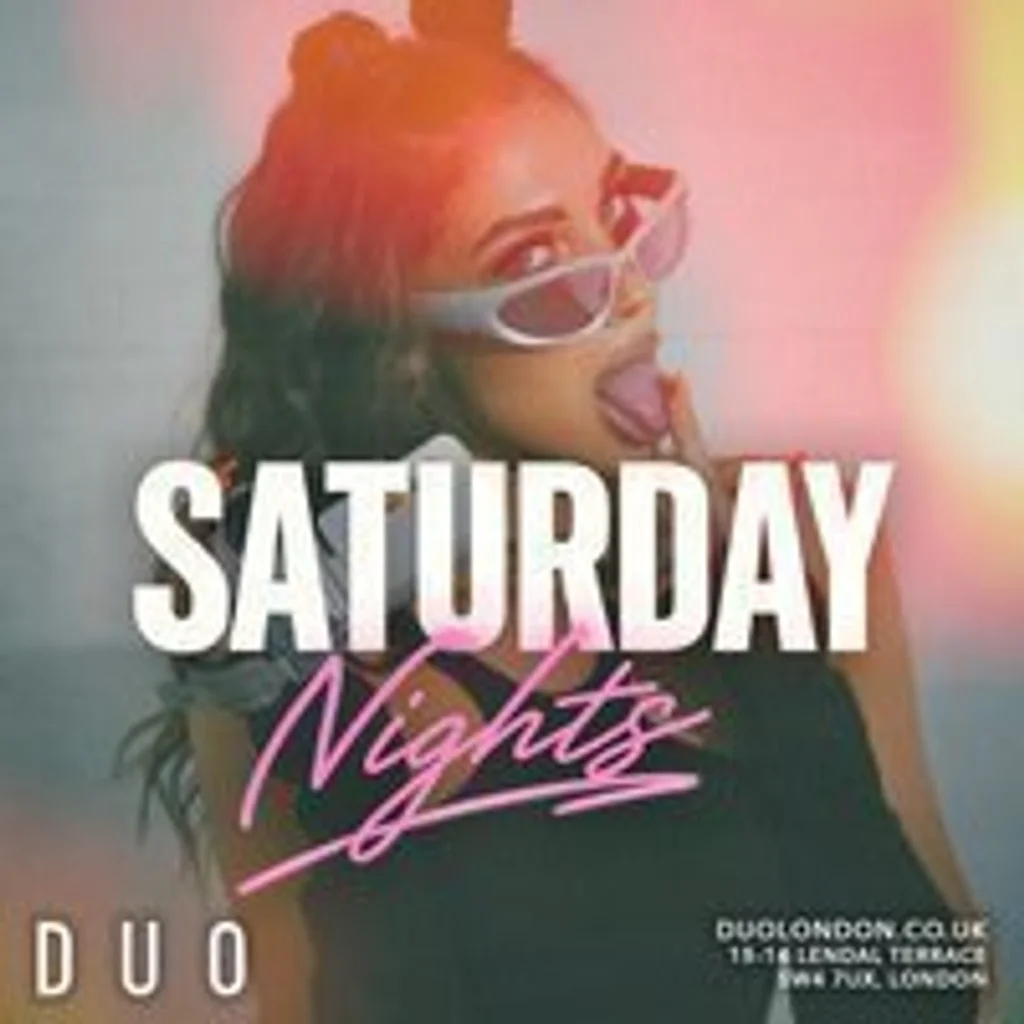 Saturday Nights at DUO Sat 3rd Oct