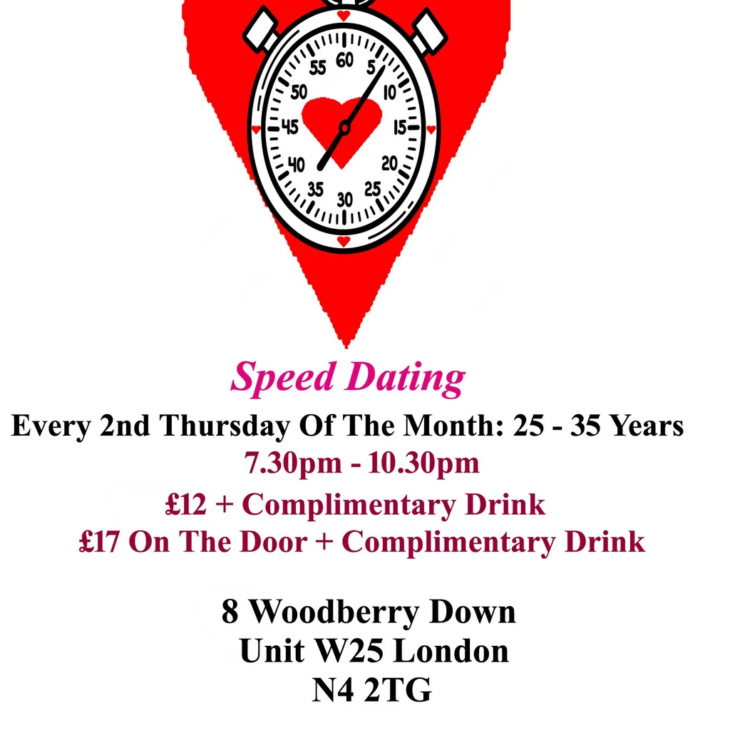 Speed Dating. 25 - 35 years Thursdays