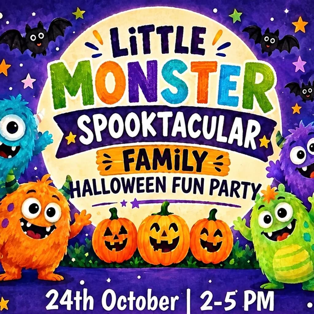 Little Monster Spooktacular Family Halloween Fun Party