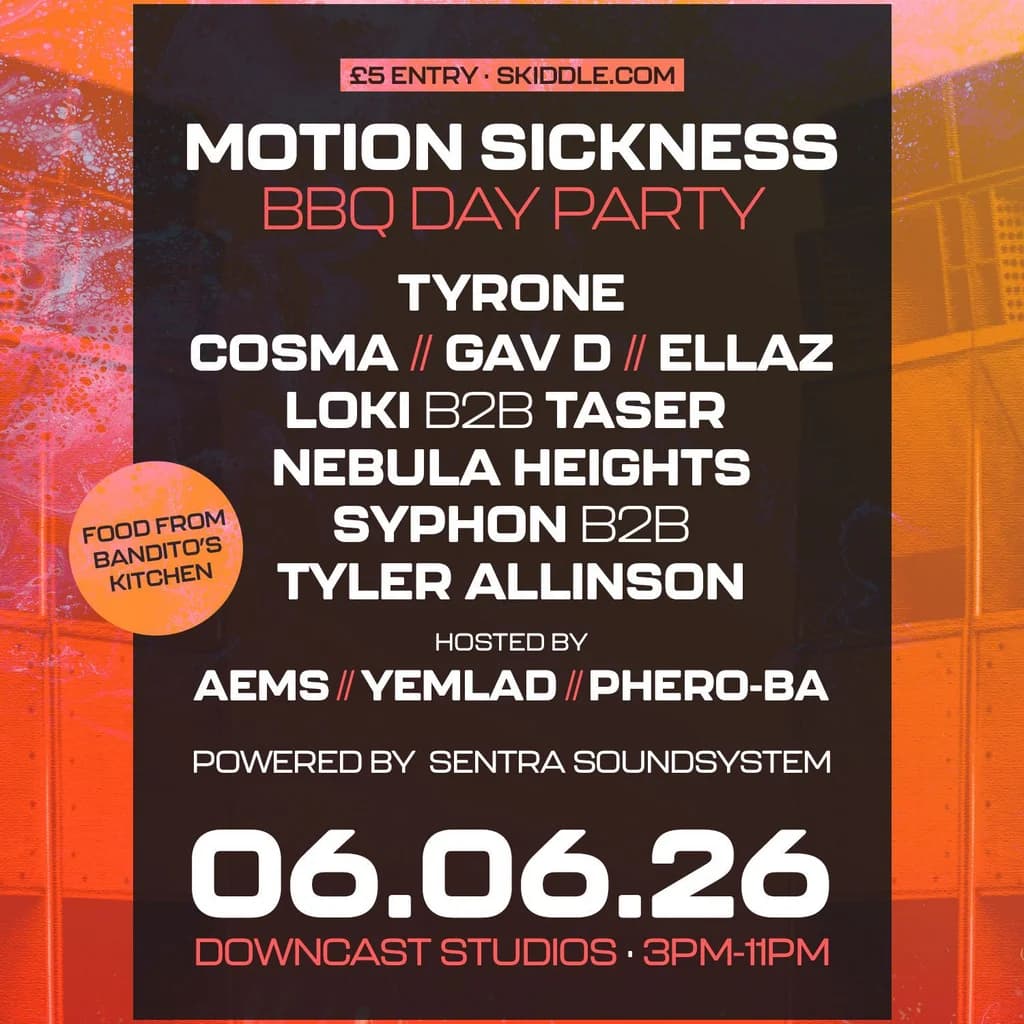MOTION SICKNESS BBQ 2026: Powered by SENTRA SOUND SYSTEM at Downcast Studios