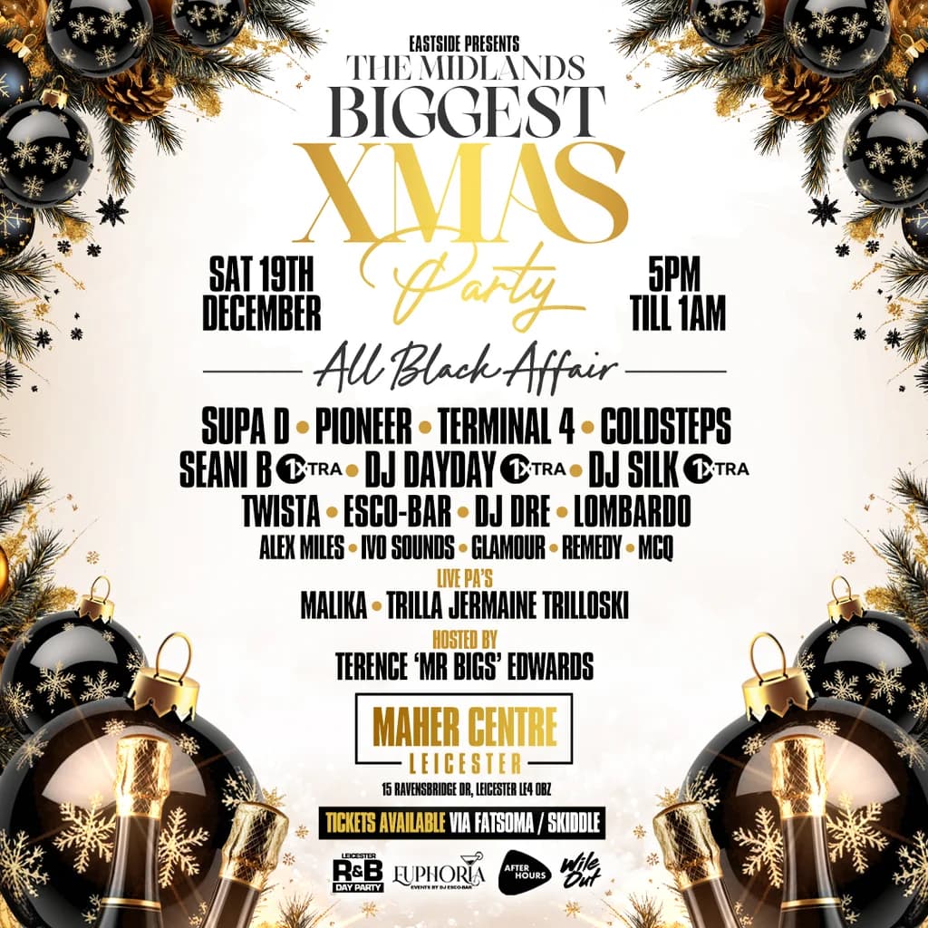 THE MIDLANDS' BIGGEST XMAS PARTY - All Black Affair - 2026