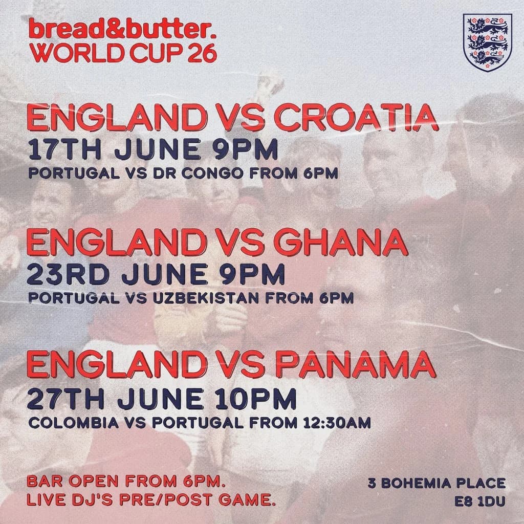 England vs Croatia @ Bread & Butter Arch