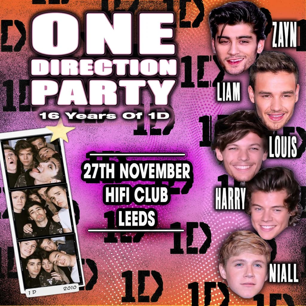 16 Years Of One Direction Party (Leeds)