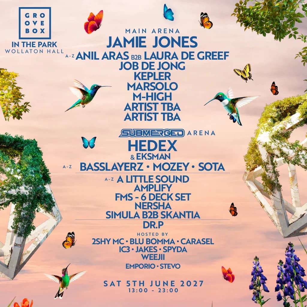 JAMIE JONES, HEDEX + more | Groovebox In The Park 2027