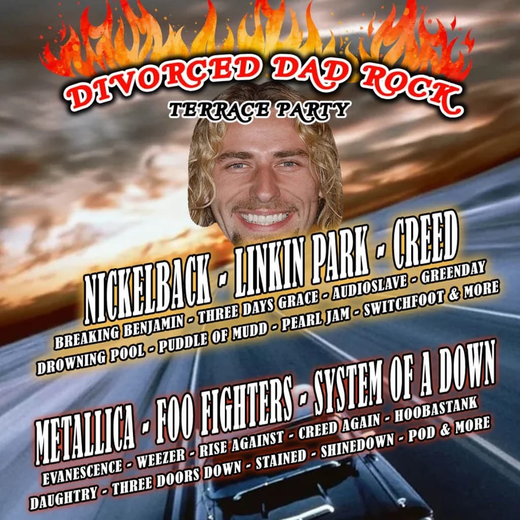 Divorced Dad Rock Terrace Party (Camden)