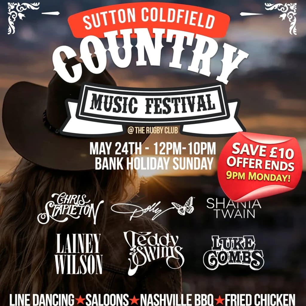 Sutton Coldfield Country Family Music Festival 2026 at Sutton Coldfield Rugby Club