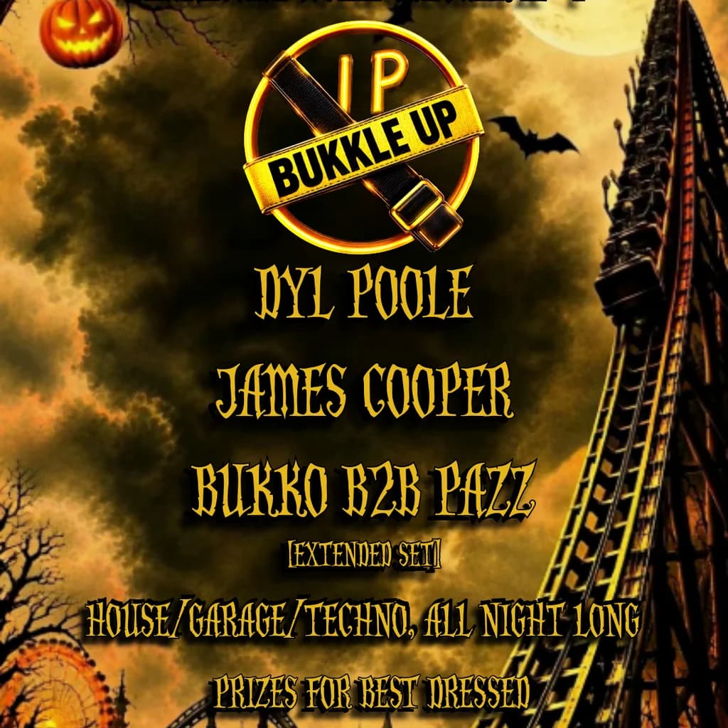 Bukkle Up Halloween - Going Up at Stageandradio