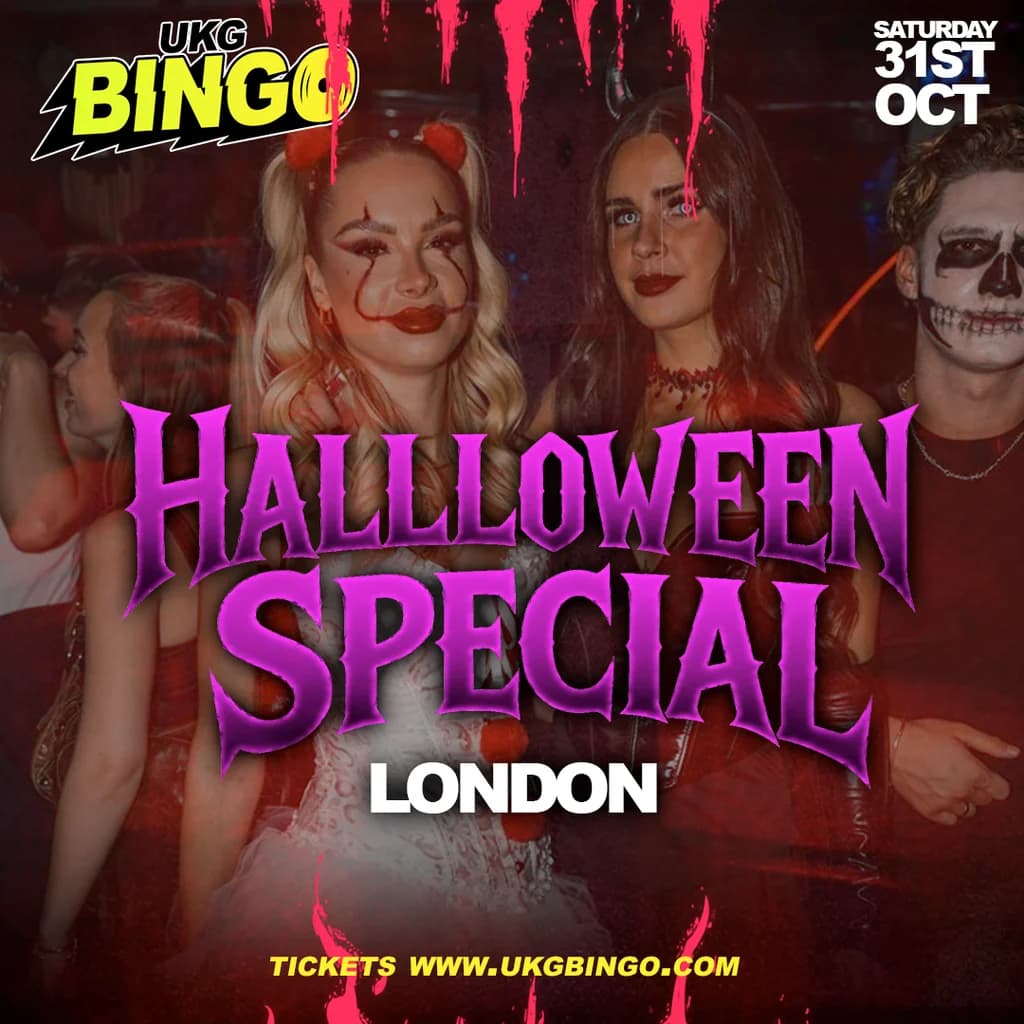 UKG BINGO Sat 31st October London Halloween special at Duo Clapham