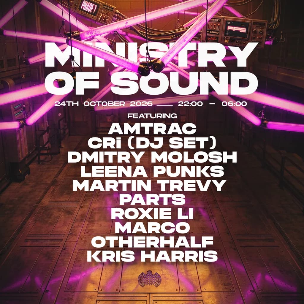 Amtrac, CRi (DJ Set), Dmitry Molosh & more at Ministry Of Sound,UK
