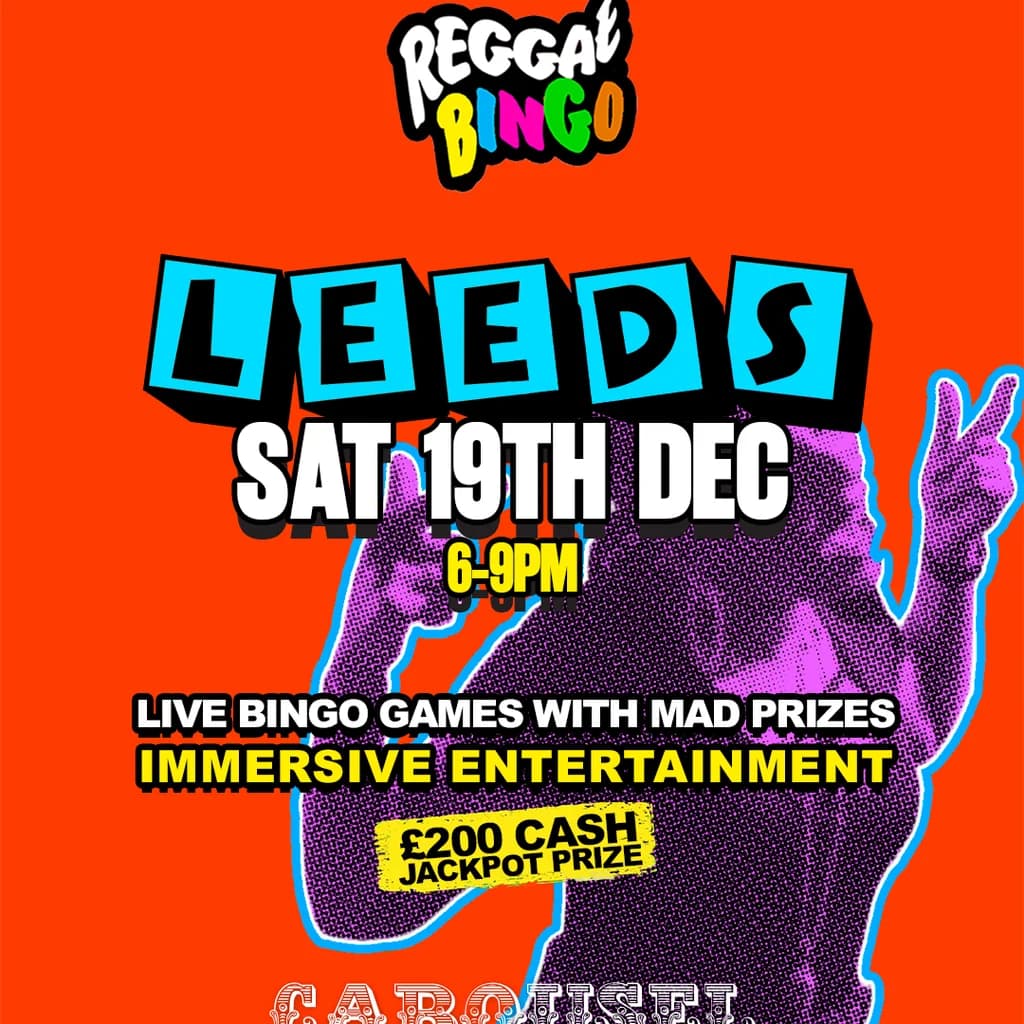 Reggae Bingo - Leeds - Sat 19th Dec