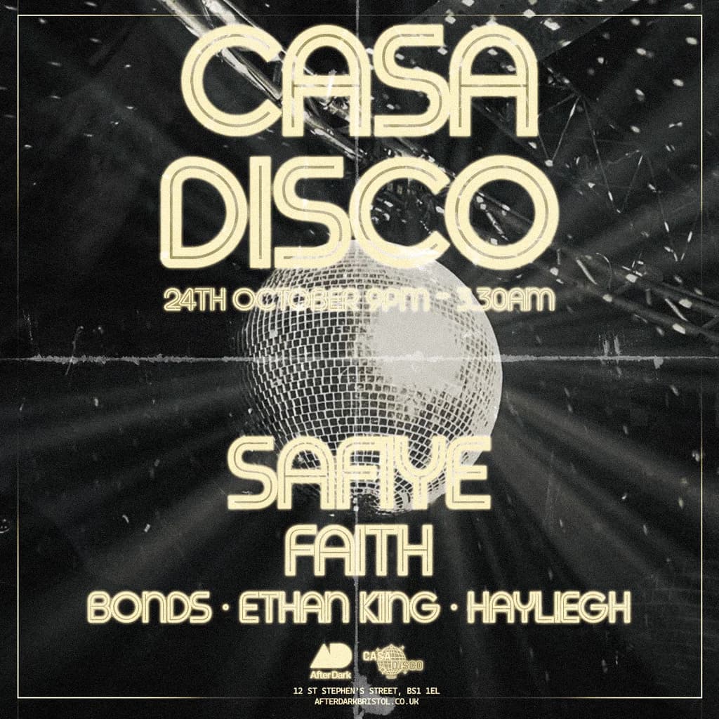 Casa Disco Presents.. Safiye w/ Faith, & More