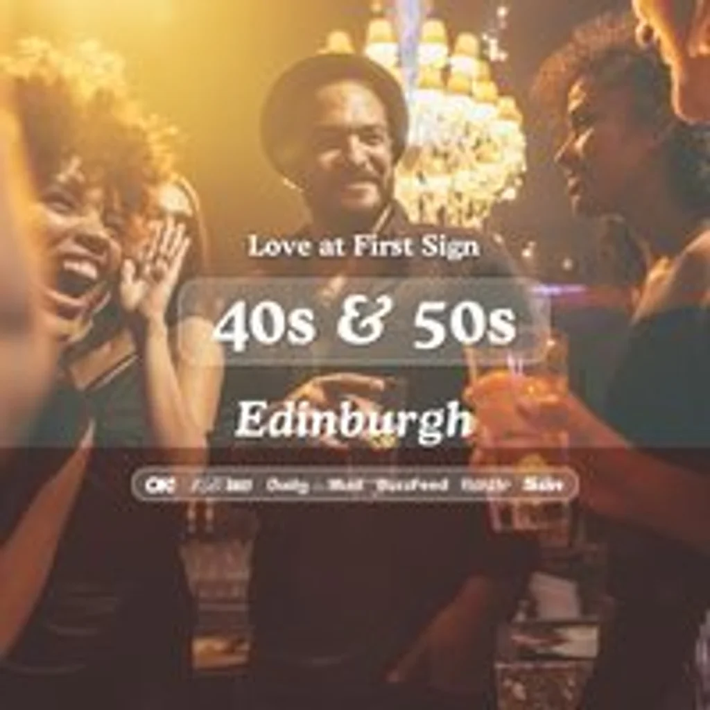 40s & 50s Singles Night @ Alchemist Edinburgh|Love at First Sign at The Alchemist George Street