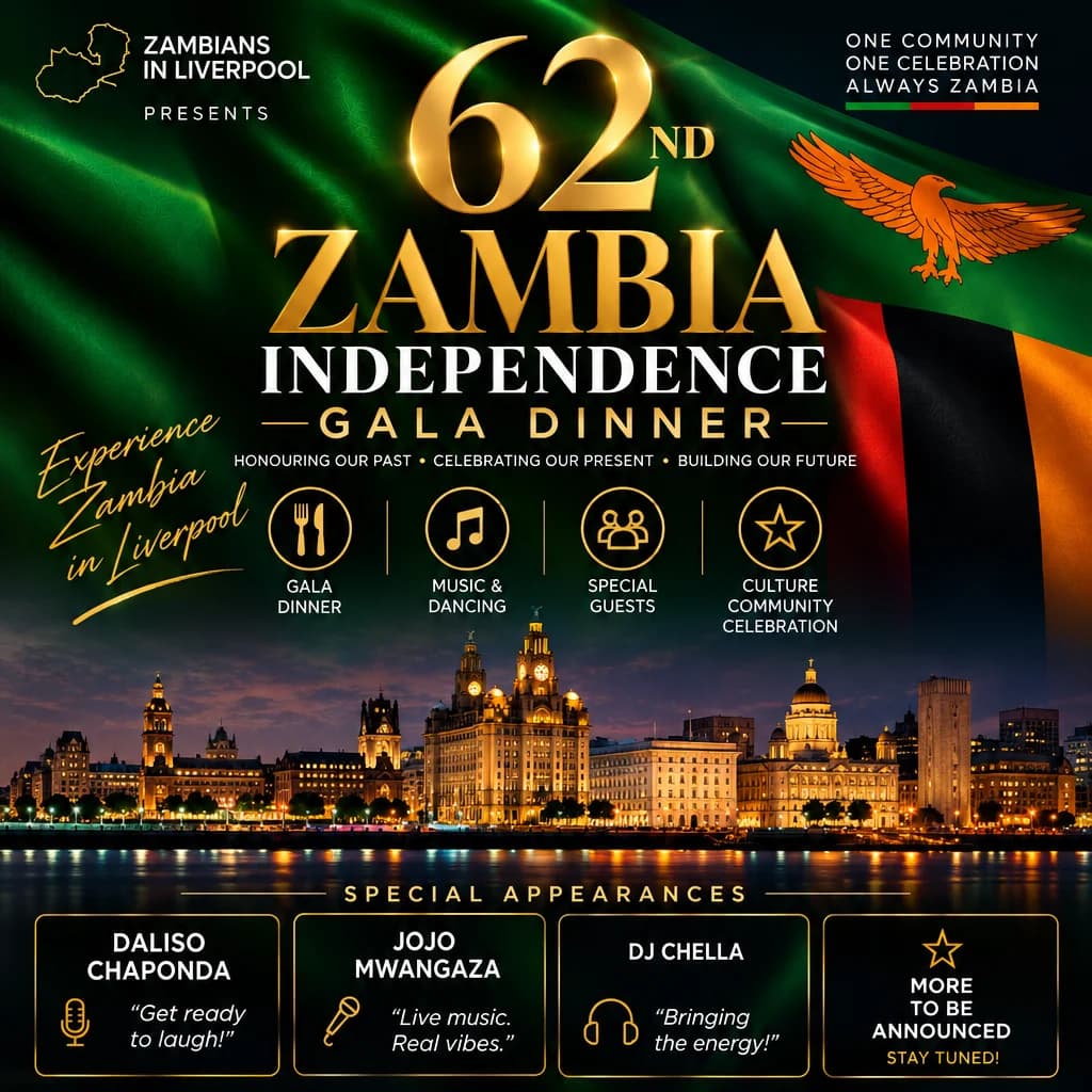 Zambia Independence Gala Dinner Liverpool 2026 Zambia at 62