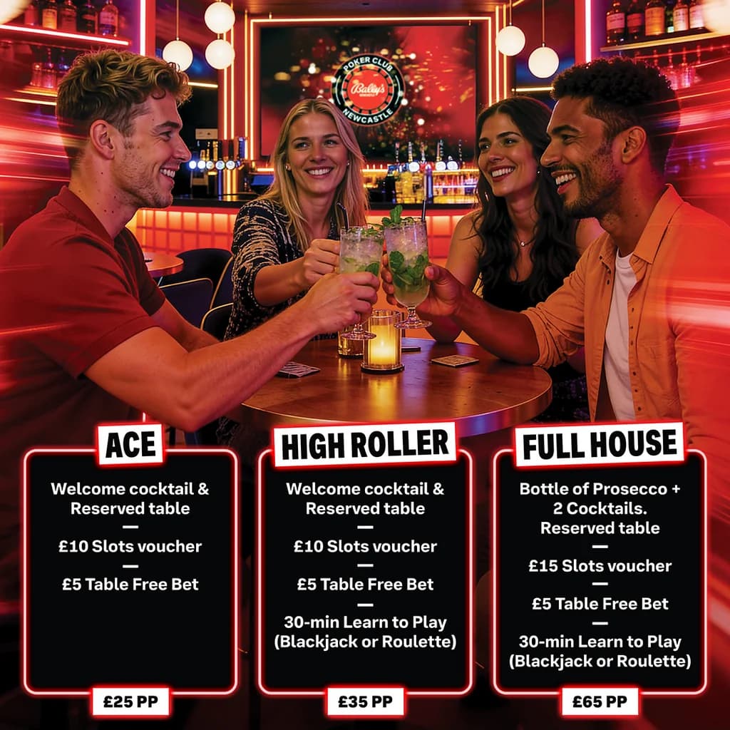 Party Packages at Bally's Casino Newcastle at Bally's Casino Newcastle