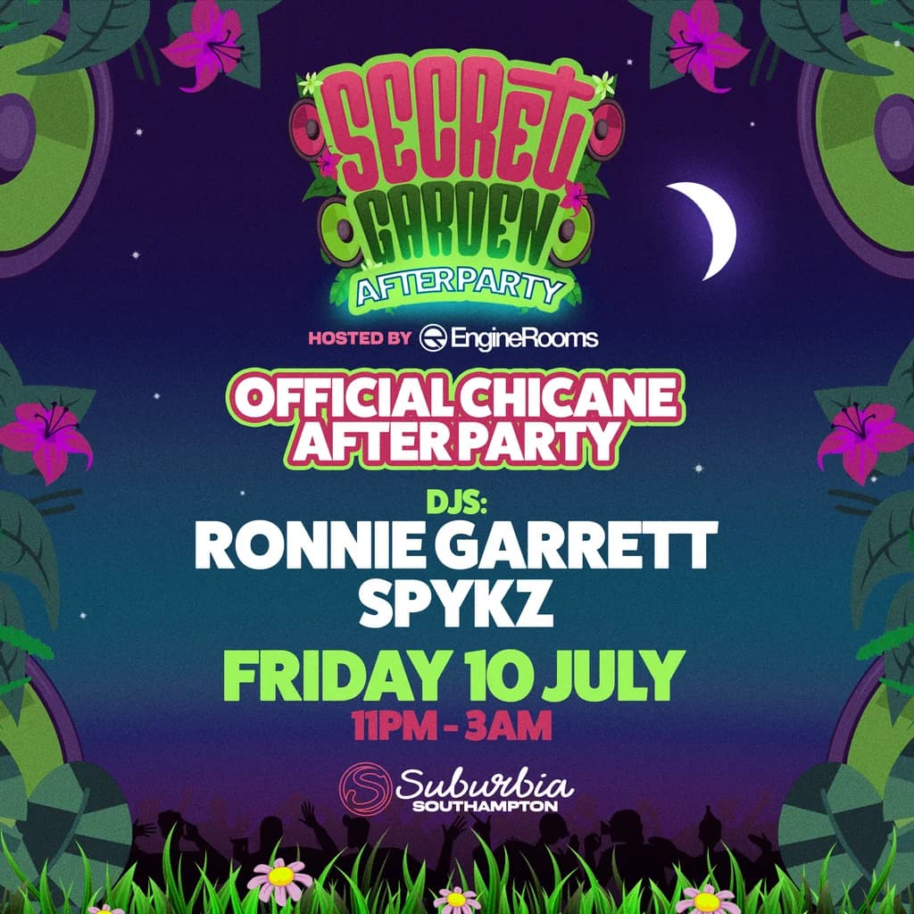 Chicane In The Garden Official Afterparty | Suburbia Southampton