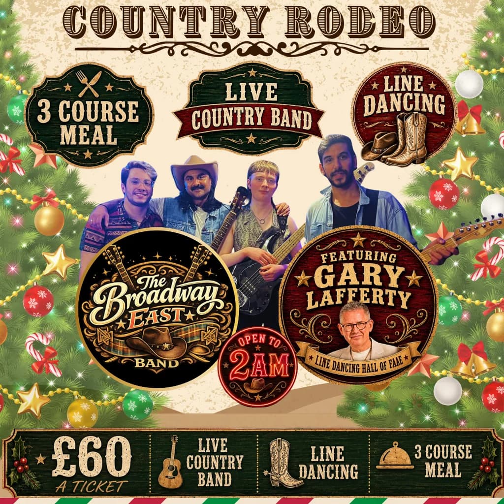 Glasgow Irish Centre Christmas Country Party with Broadway East