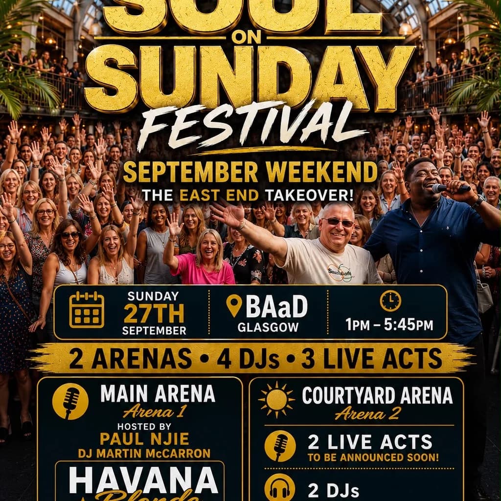Soul On Sunday Outdoor Courtyard September Weekend at Barras Art And Design (BAaD)
