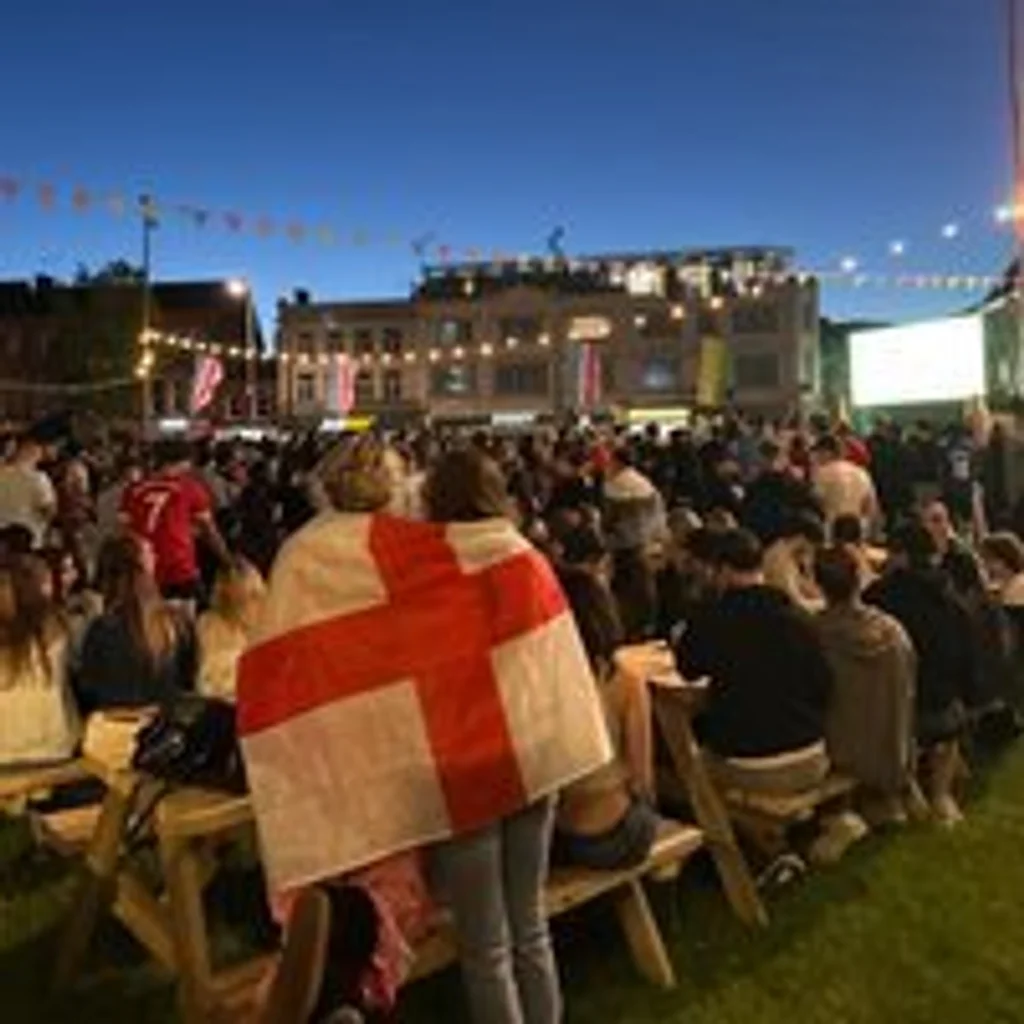 England Vs Norway (Quarter Finals) Jubilee Square at City Centre In Jubilee Square