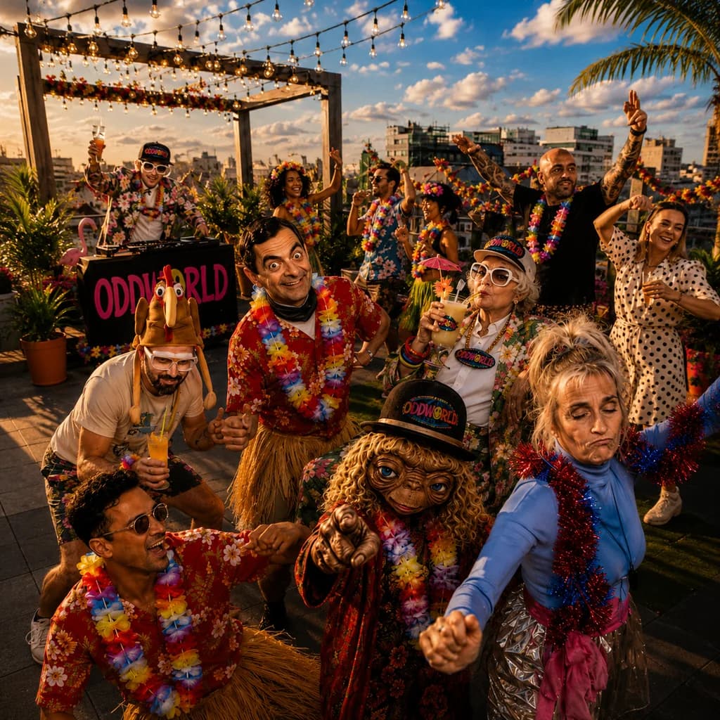 ODDWORLD : Hawaiian Rooftop Rave at Tempest 12 Tithebarn Street Liverpool L2