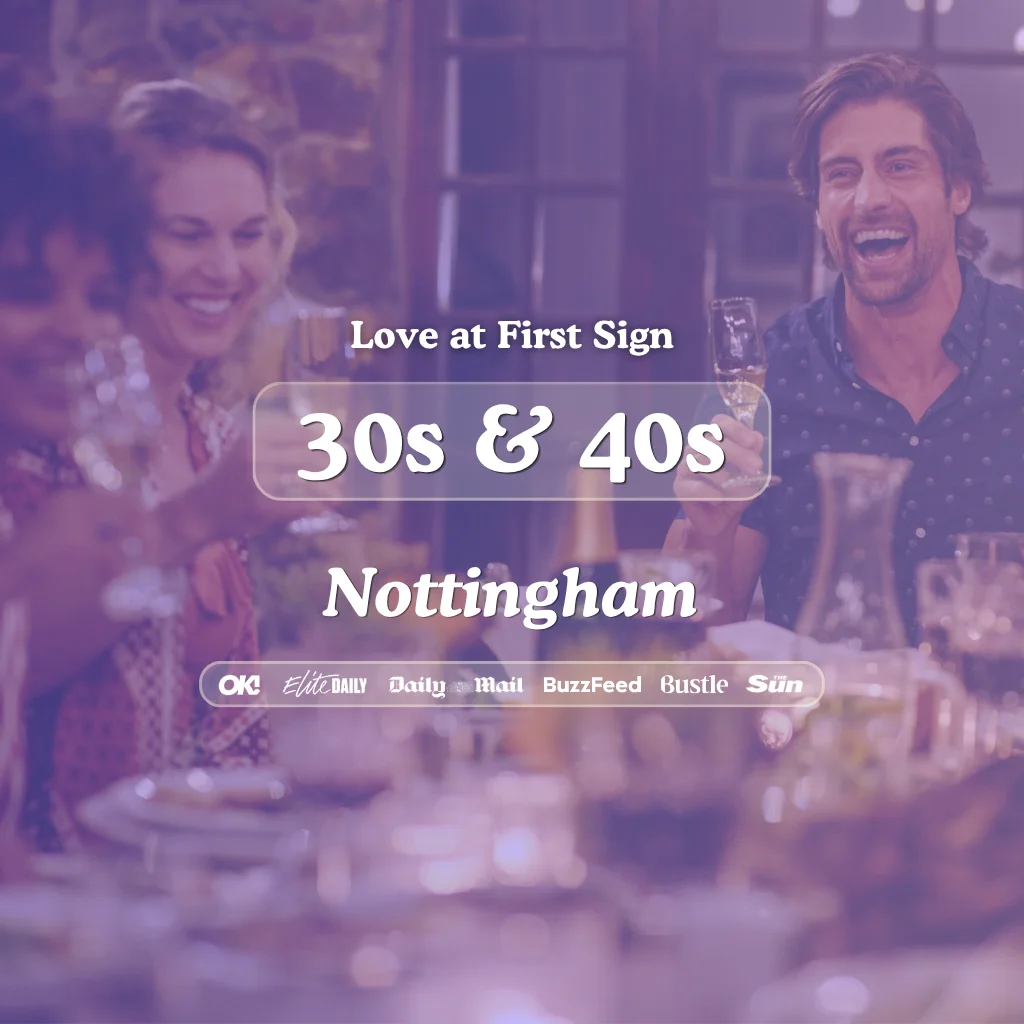30s&40s Singles Night @ Be At One Nottingham| Love at First Sign at Be At One Nottingham