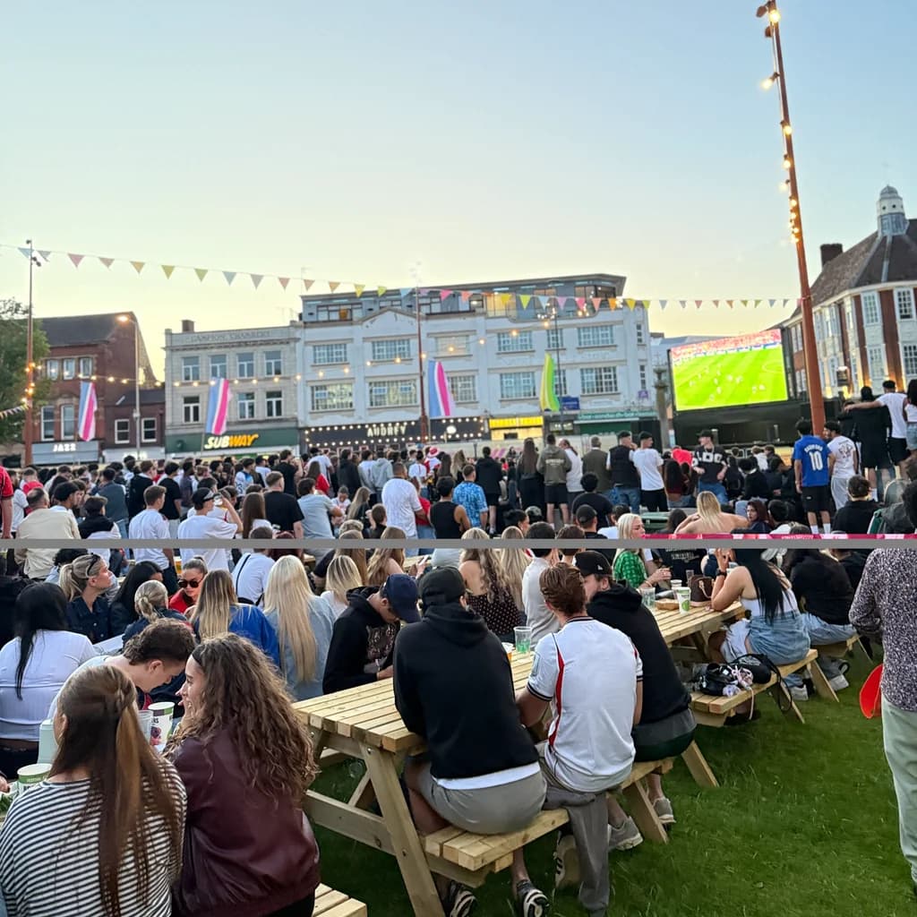 FRANCE vs MOROCCO (Quarter Finals) Jubilee Square 9th JULY at City Centre In Jubilee Square