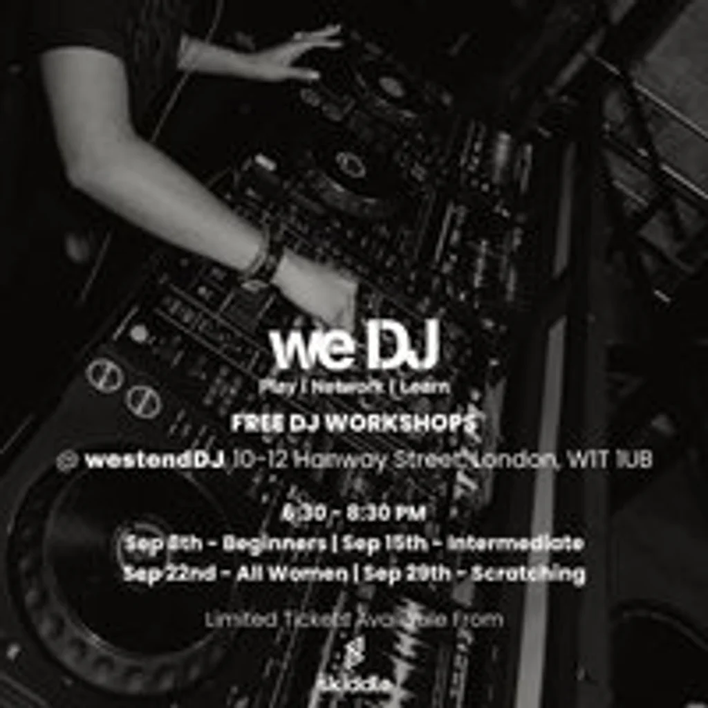 we DJ FREE DJ Workshops In September - Scratching