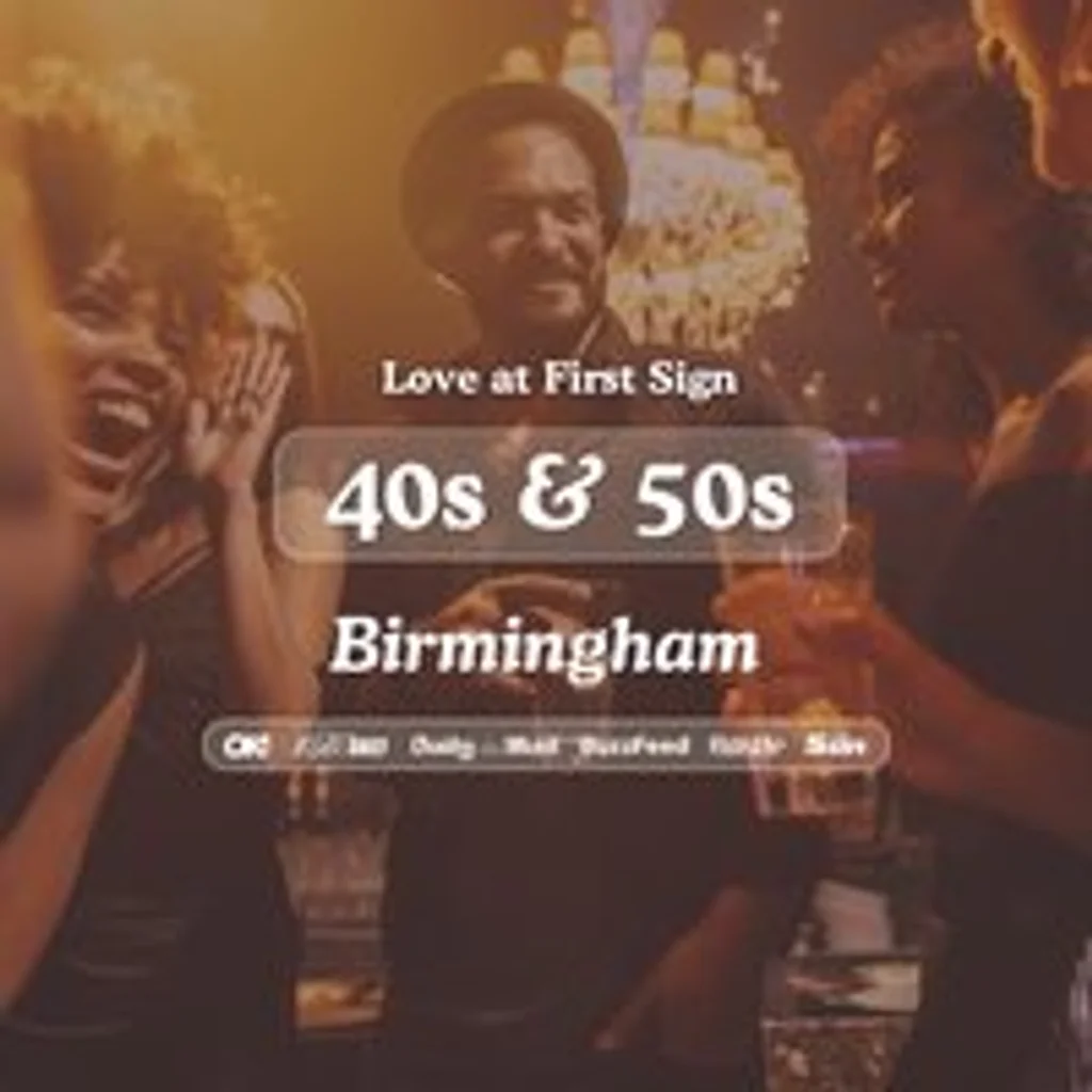 40s & 50s Singles Night at S&L Birmingham| Love at First Sign