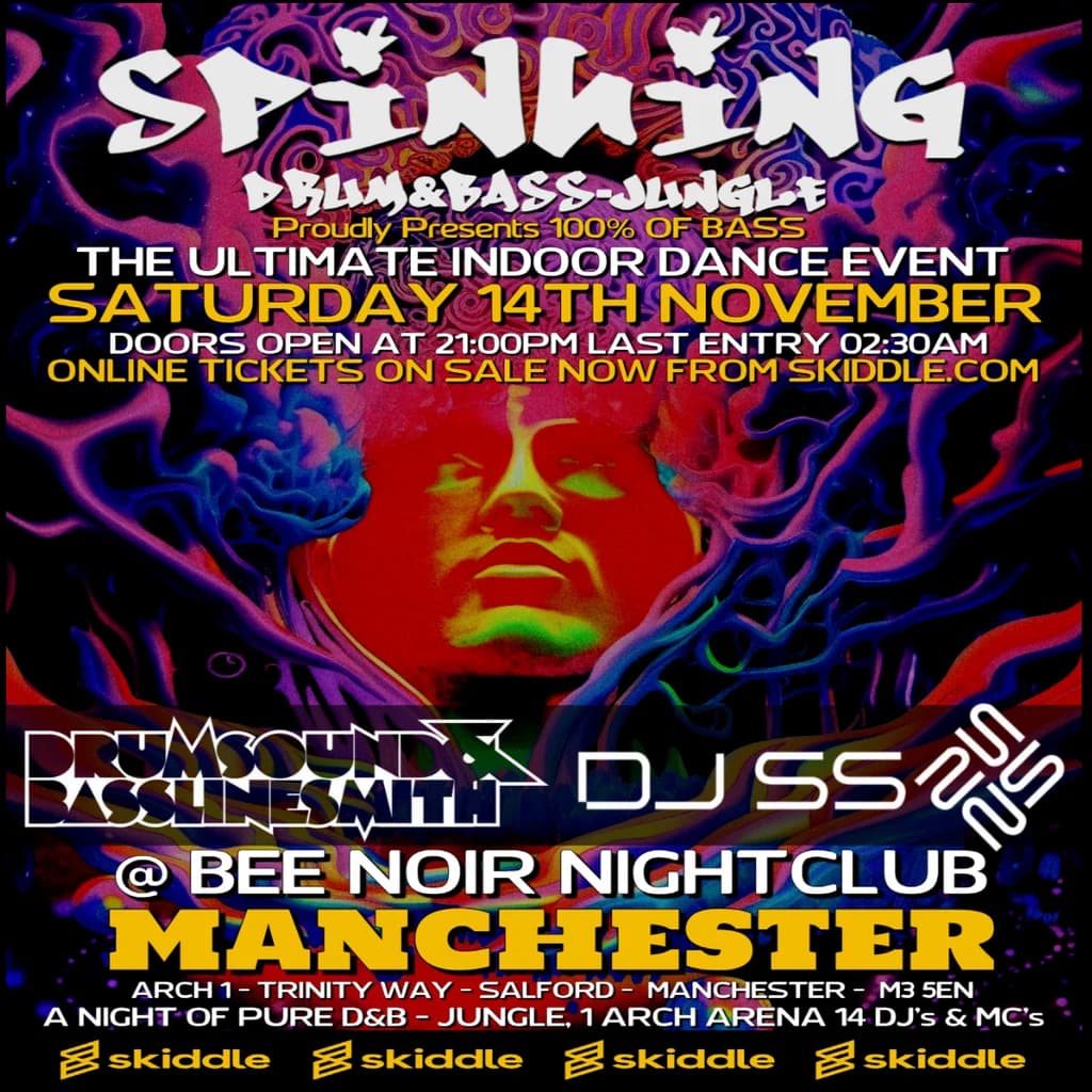 Spinning D&B - 100% of Bass Ft Drumsound&Bassline Smith & DJ SS