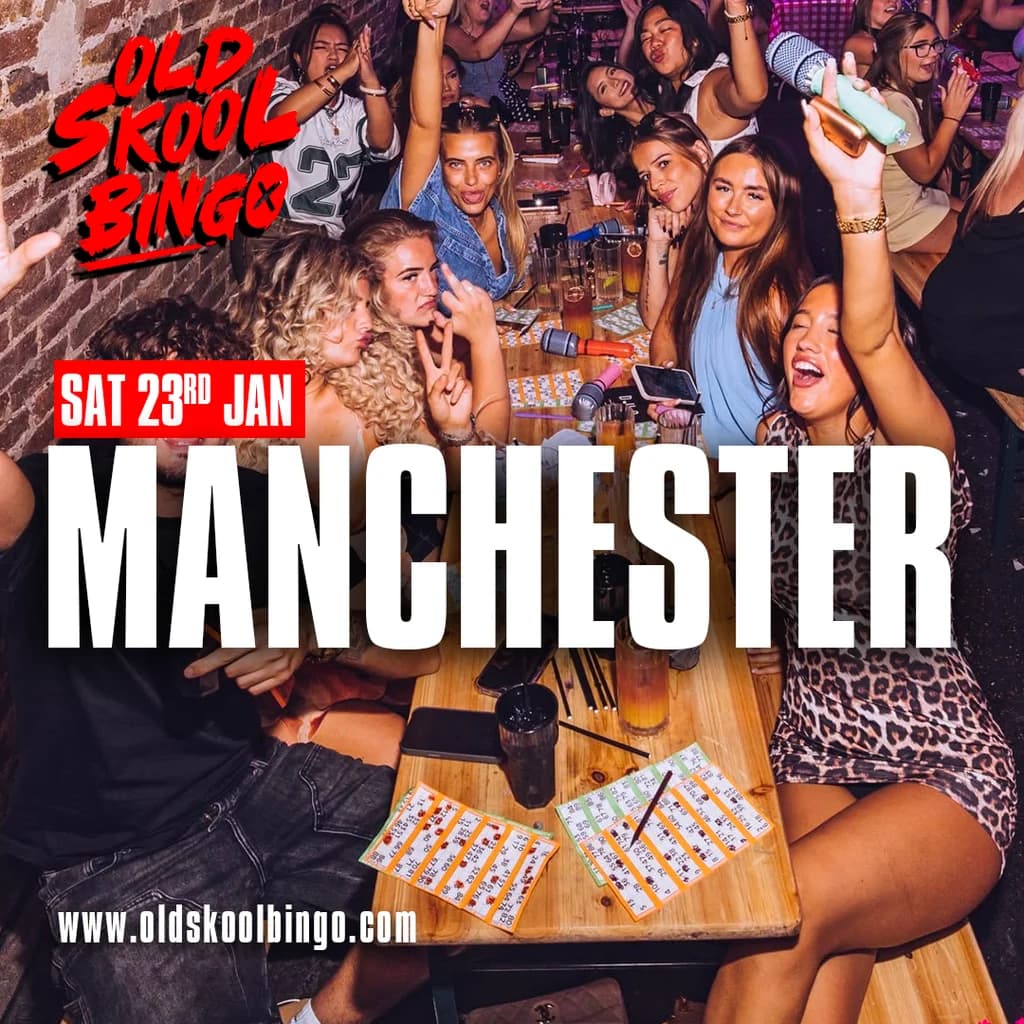 Old Skool Bingo Sat 23rd Jan Manchester at BLVD Manchester