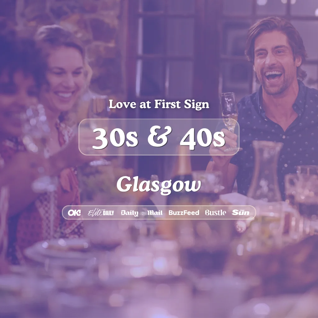 30s & 40s Singles Night @ Alchemist Glasgow|Love at First Sign at The Alchemist