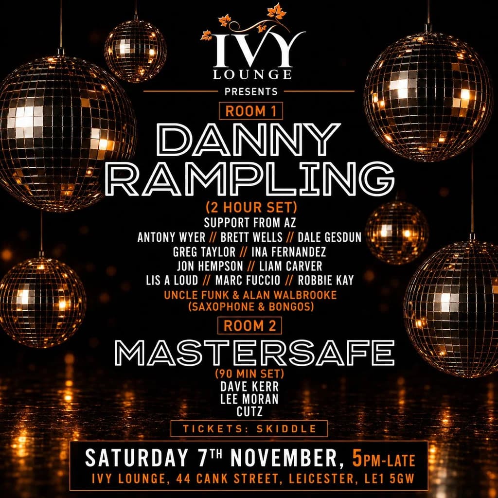 Upcoming event poster at IVY LOUNGE