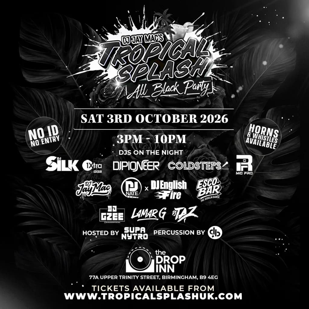 Dj Jay Mac's Tropical Splash All Black Party