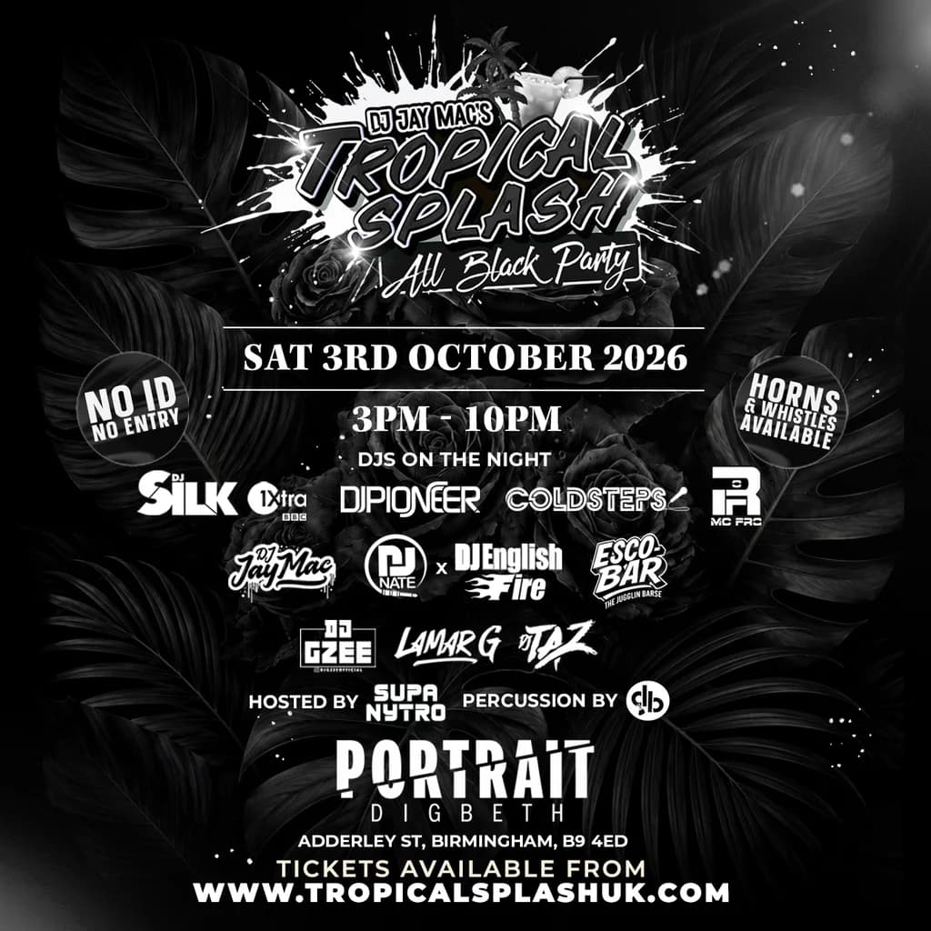 Upcoming event poster at Portrait Digbeth