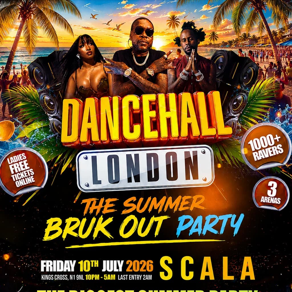 Dancehall London - The Big Summer Bashment Party - 1000+ RAVERS