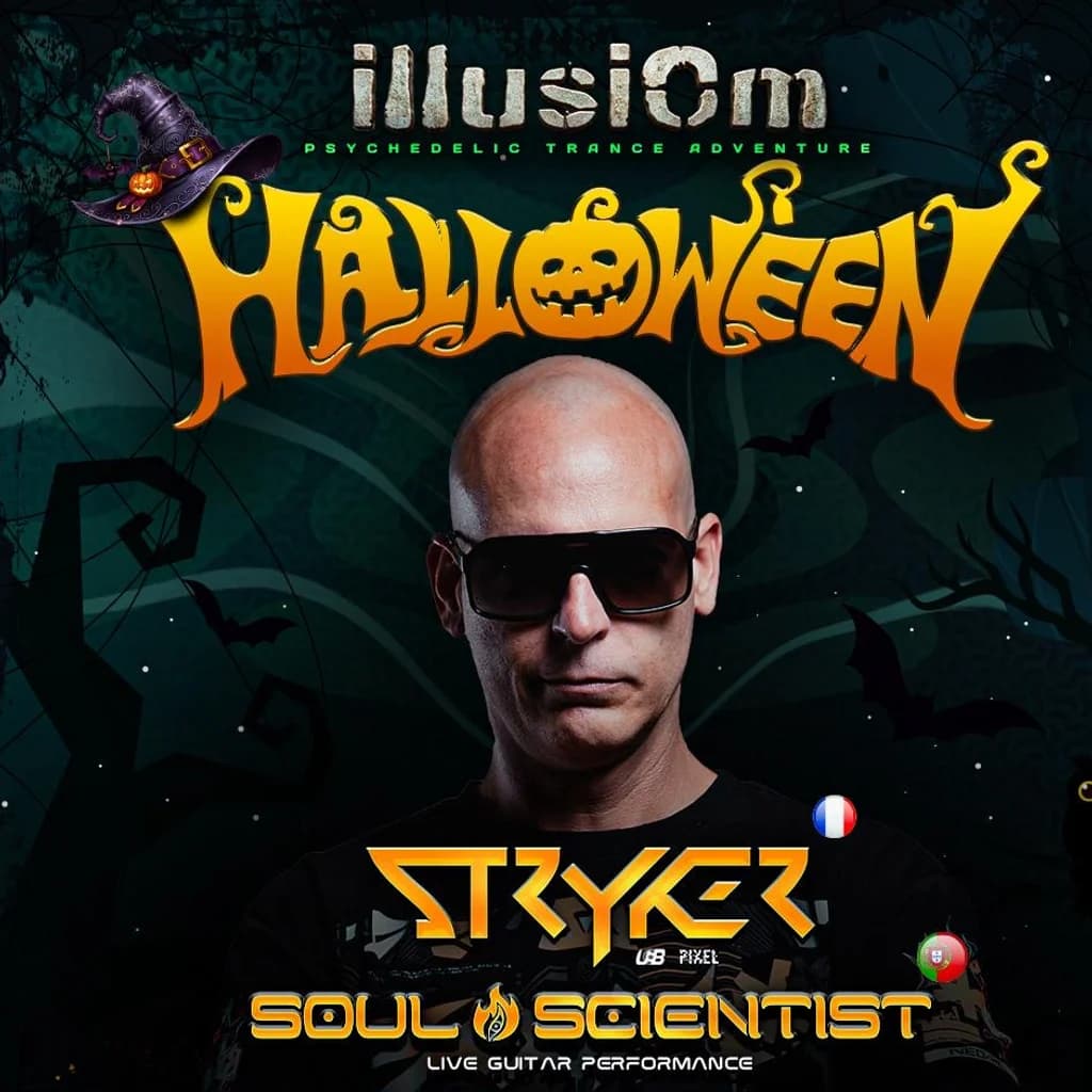 IllusiOm Halloween Psytrance with Stryker and Soul Scientist