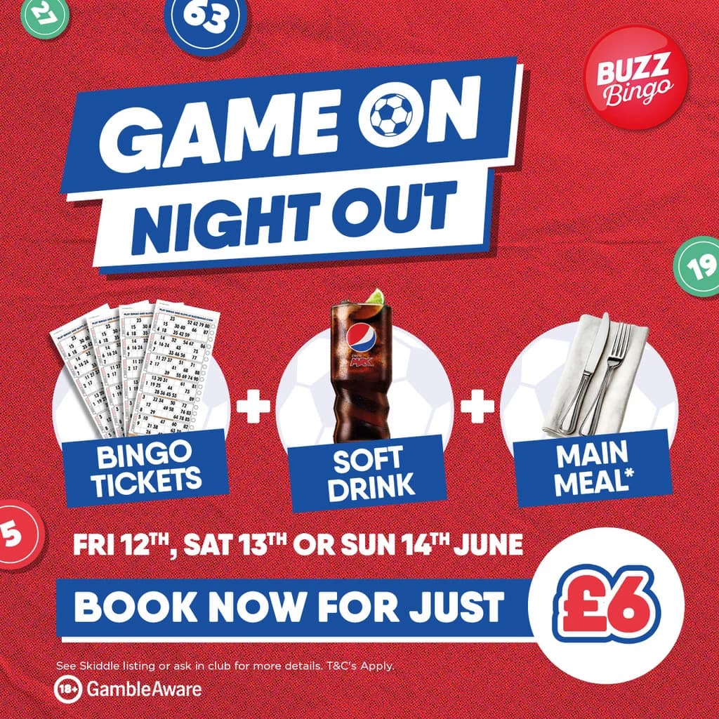 Bingo Balls: Eat, Drink & Play for £6 - Buzz Bingo Rotherham