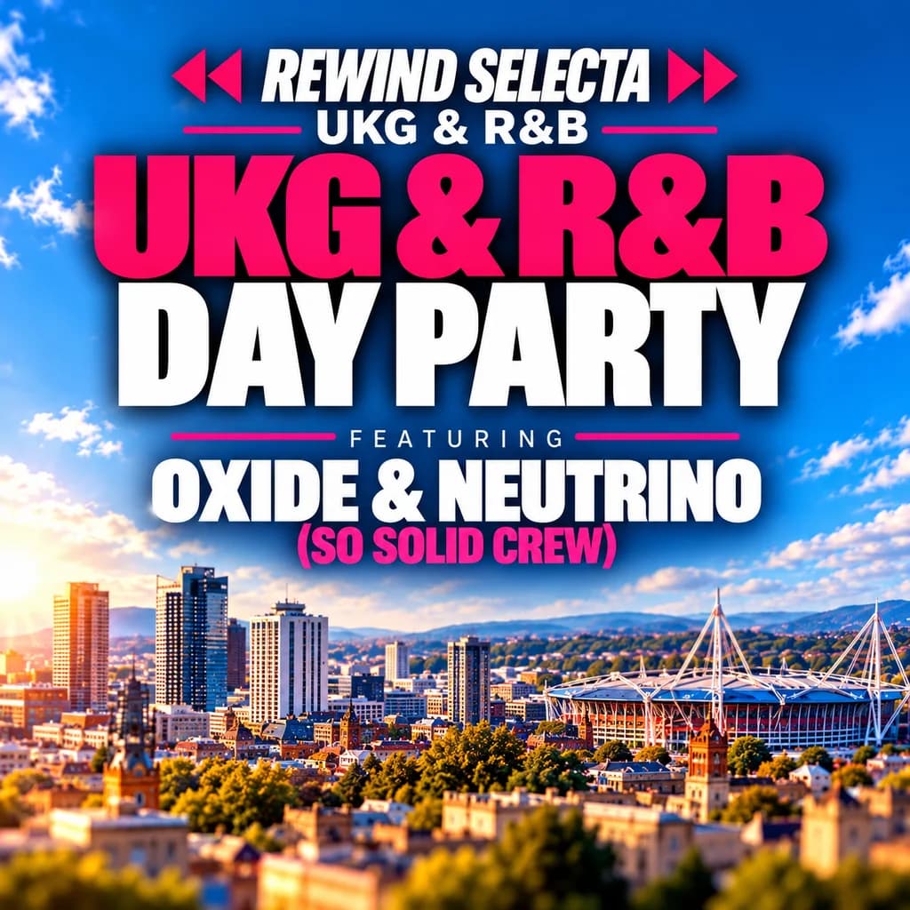 Rewind Selecta UKG & R&B Day Party Oxide&Neutrino - Cardiff