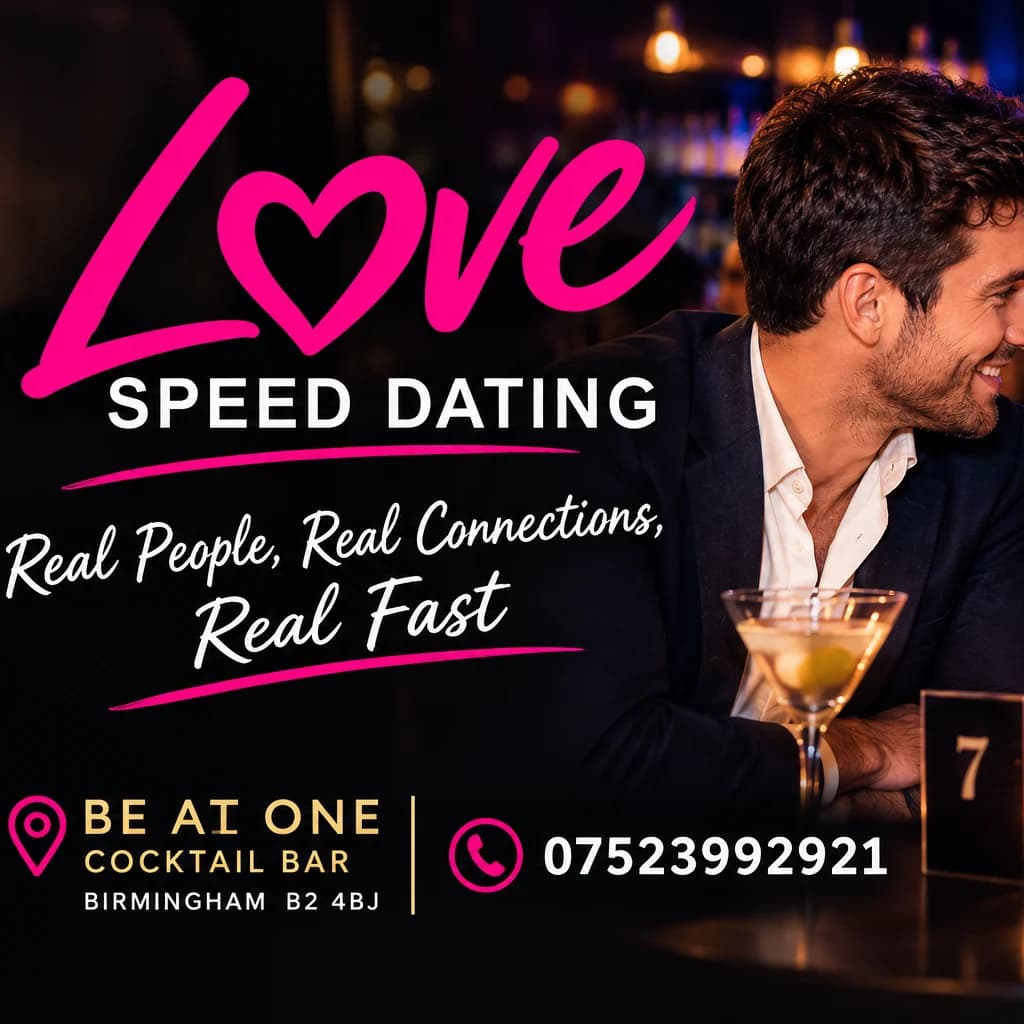 Birmingham Speed Dating Singles 21 - 38 Birmingham Be At One Bar
